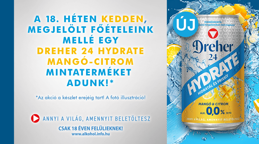 Dreher24 termékminta a 18. héten!