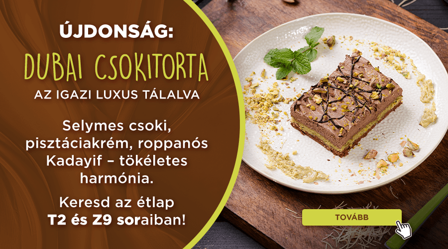 Dubai csokitorta, az igazi luxus tálalva!