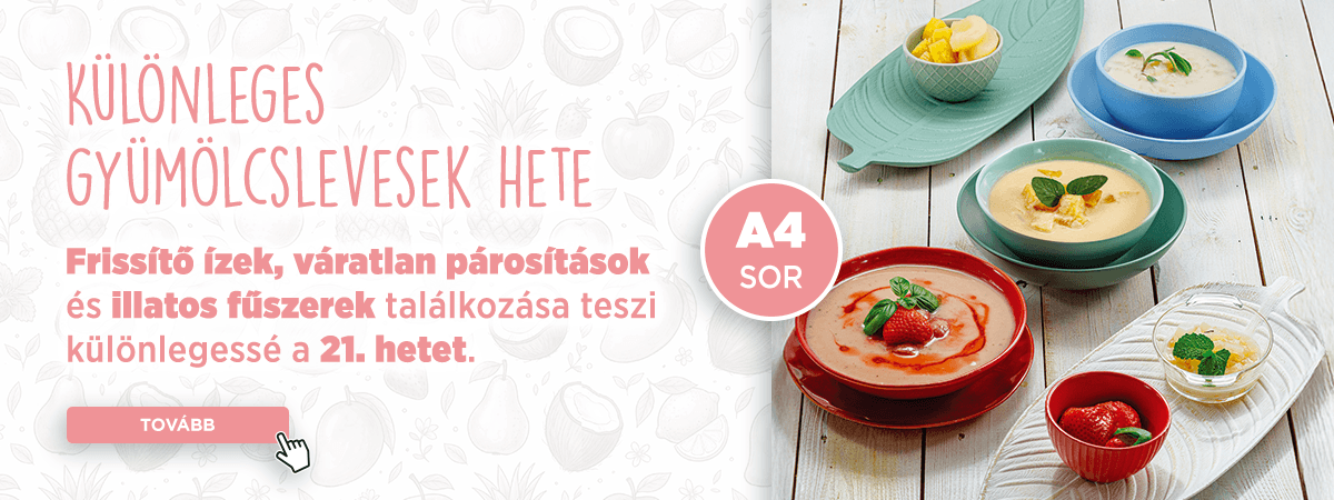 Különleges gyümölcslevesek hete!