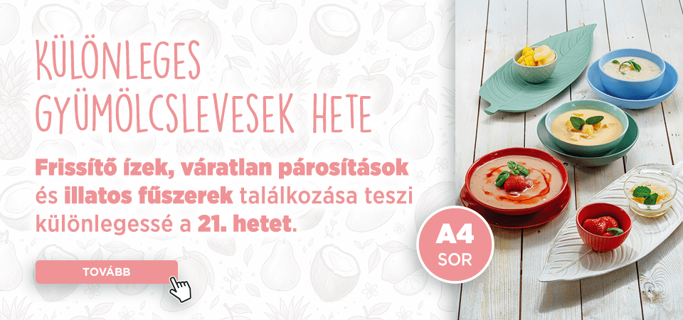 Különleges gyümölcslevesek hete!