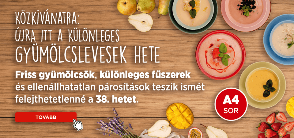 Újra Különleges gyümölcslevesek! 