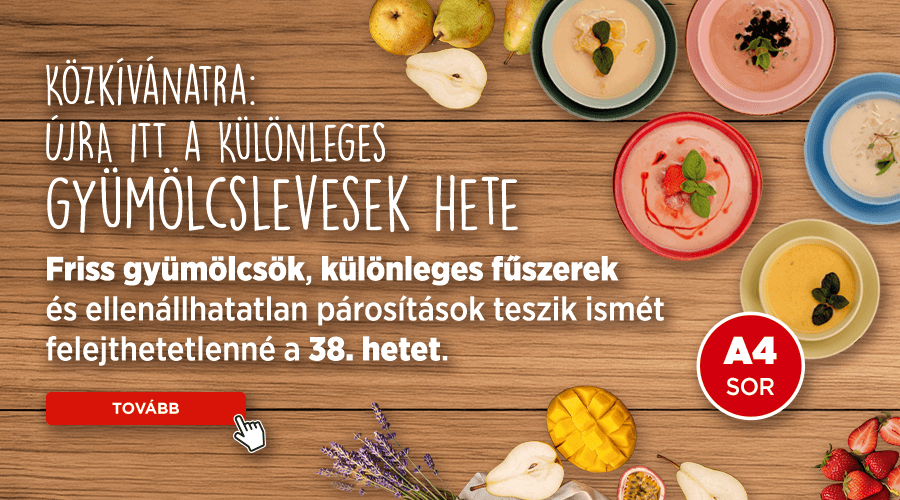 Újra itt a különleges gyümölcslevesek hete!