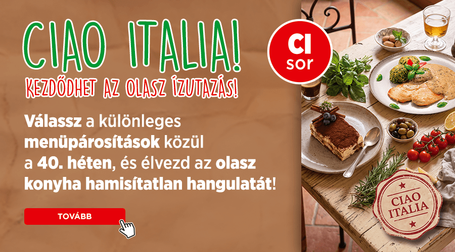 Ciao Italia - Kezdődik az olasz ízutazás!