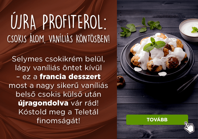 Profiterol újra az étlapon!