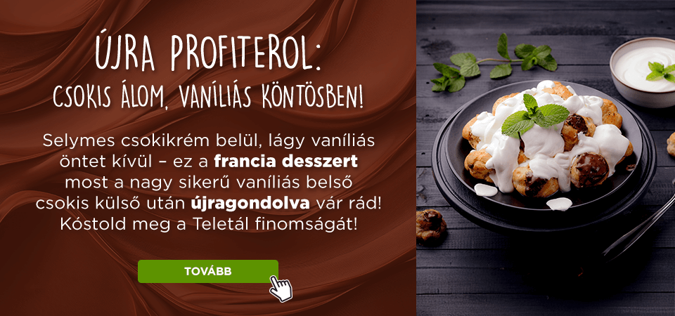 Profiterol újra az étlapon