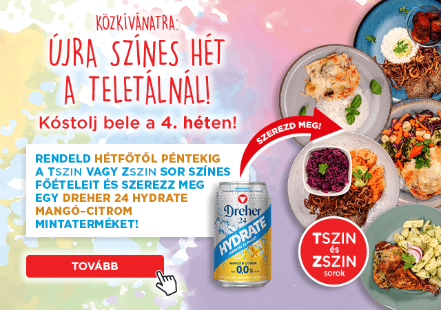 Színes ételek a 4. héten