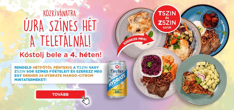 Színes ételek a 4. héten