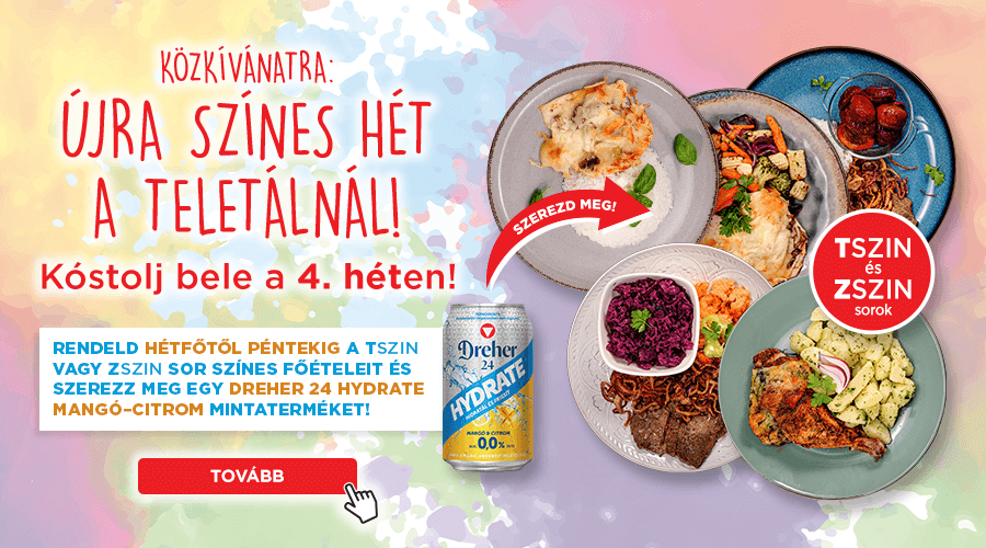 Színes ételek a 4. héten!
