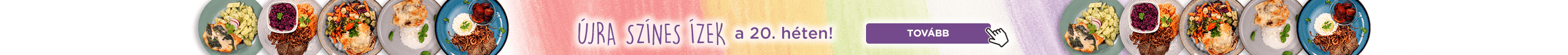 Színes ételek újra az étlapon!
