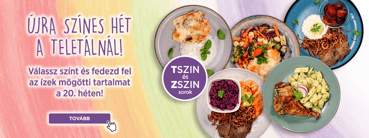 Színes ételek újra az étlapon!