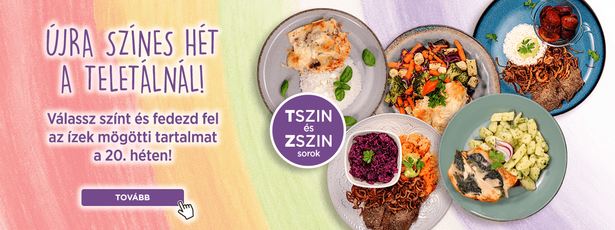Színes ételek újra az étlapon!