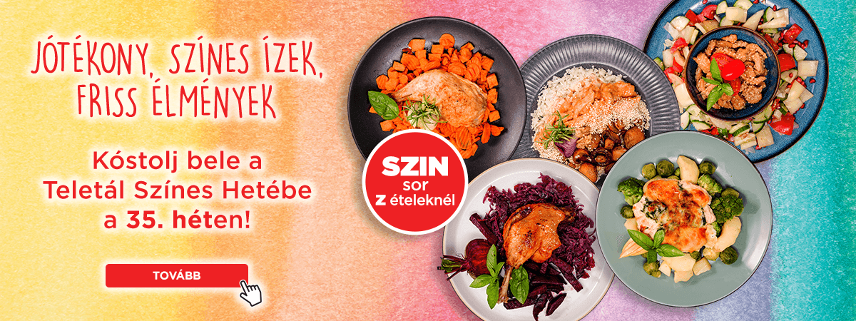 Színes ételek a SZIN sorban!