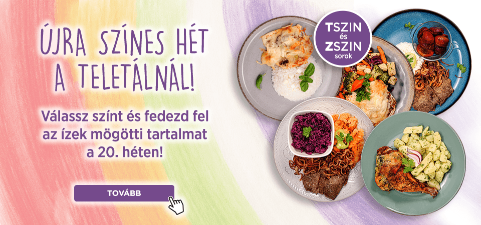 Színes ételek újra az étlapon!