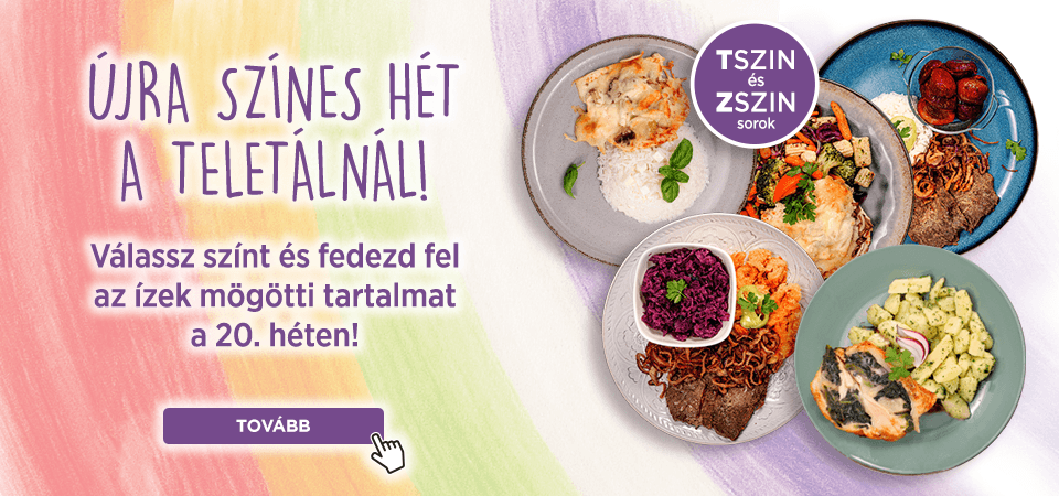 Színes ételek újra az étlapon!