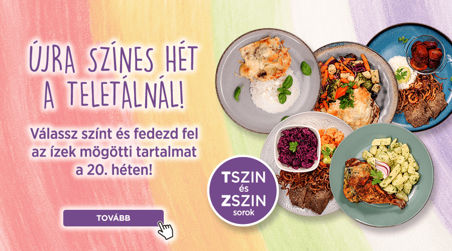 Színes ételek újra az étlapon!