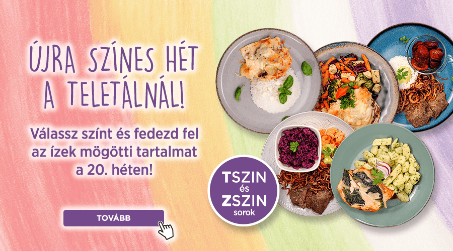 Színes ételek újra az étlapon!