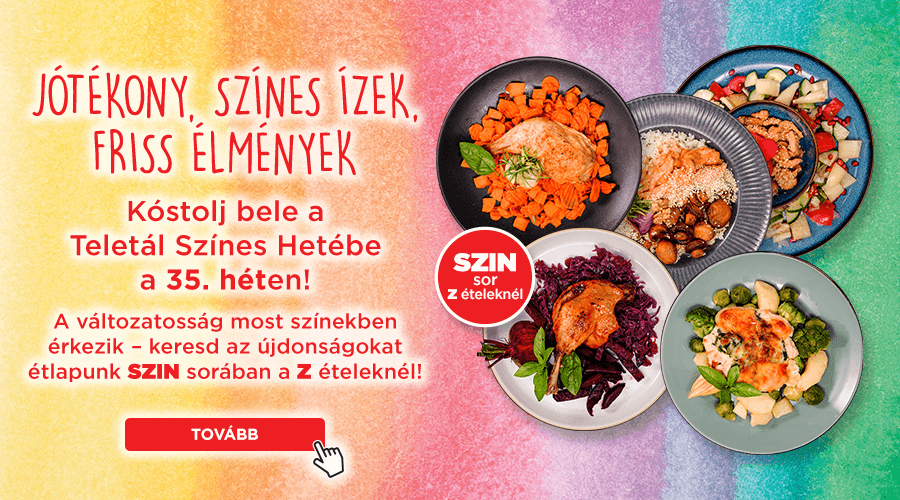 Színes ételek a SZIN sorban!
