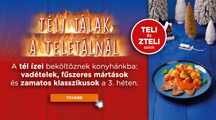 Téli tálak a teletálnál