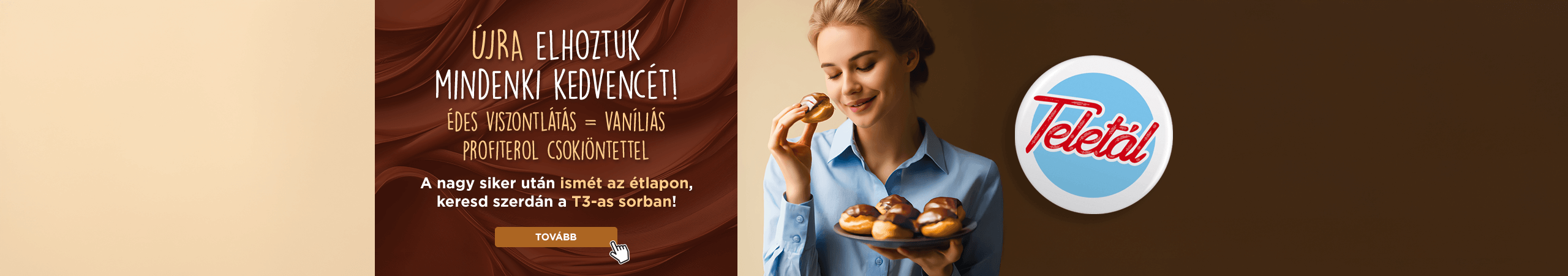 Profiterol újra az étlapon!