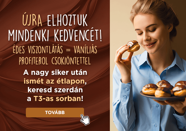 Profiterol újra az étlapon!