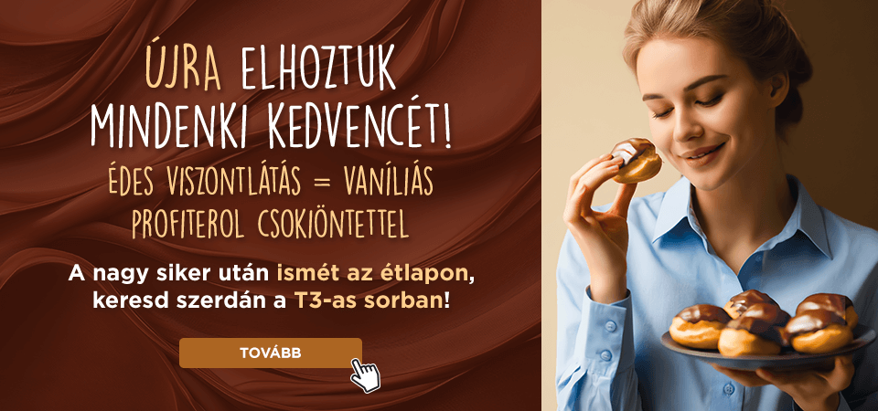 Profiterol újra az étlapon!