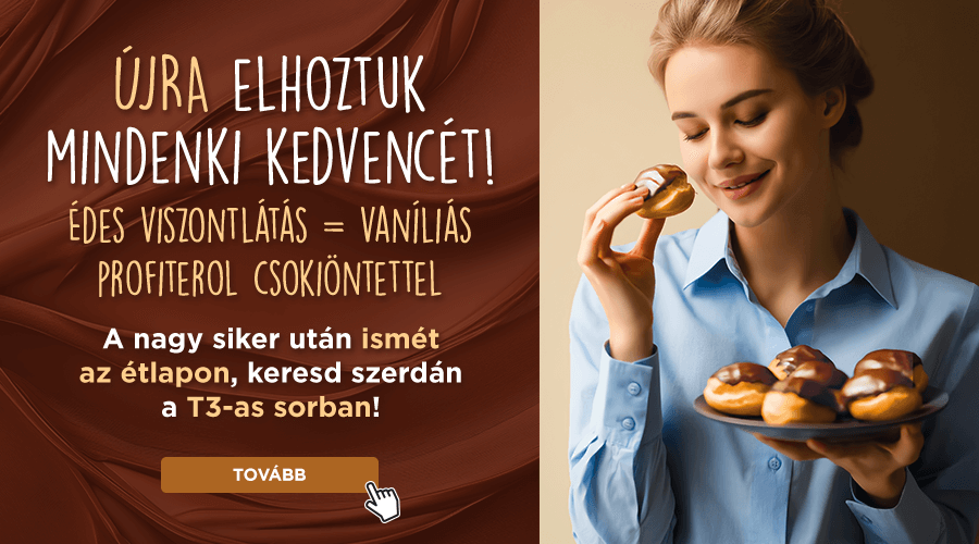 Profiterol újra az étlapon!