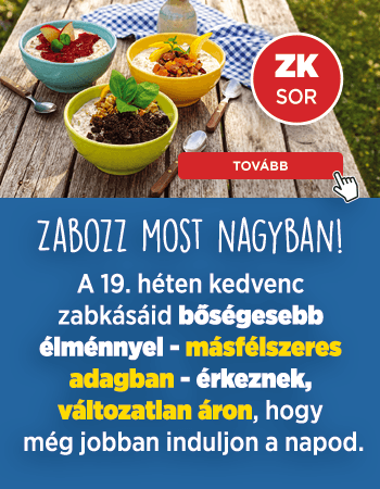 A héten 1,5x ZabKása, változatlan áron!