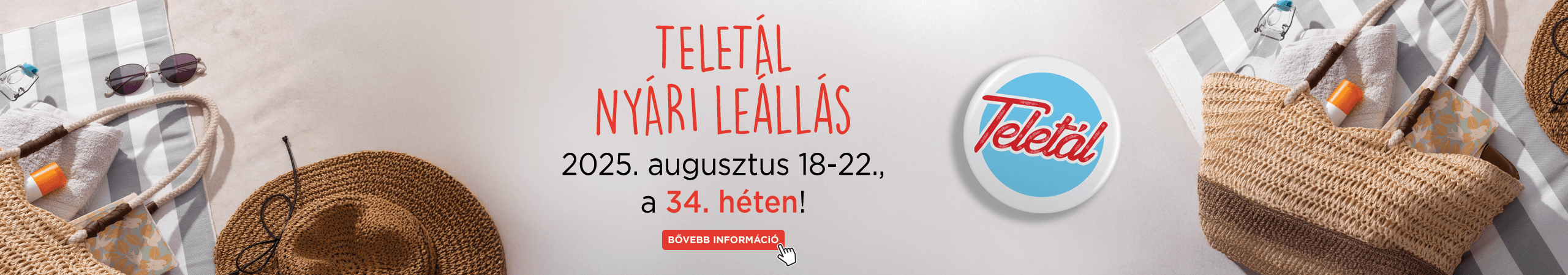 2025 Nyári leállási tájékoztató