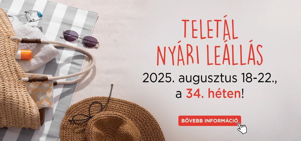 2025 Nyári leállási tájékoztató