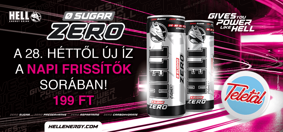 Hell Zero, a 28. héttől új íz a napi frissítők sorában