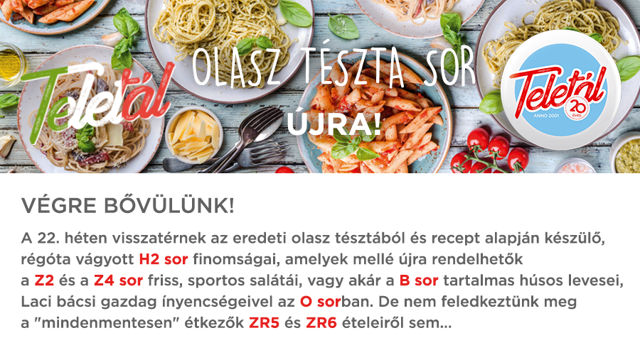 Olasz tészta sor újra!