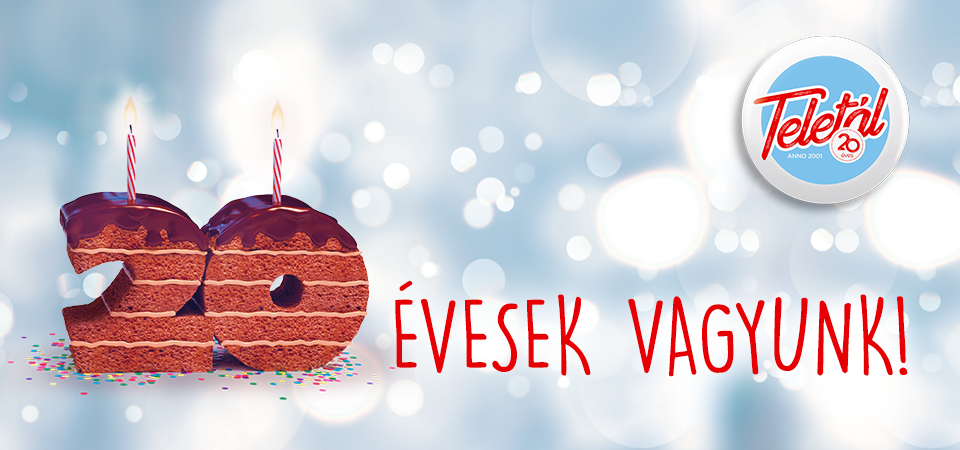 20 évesek lettünk!