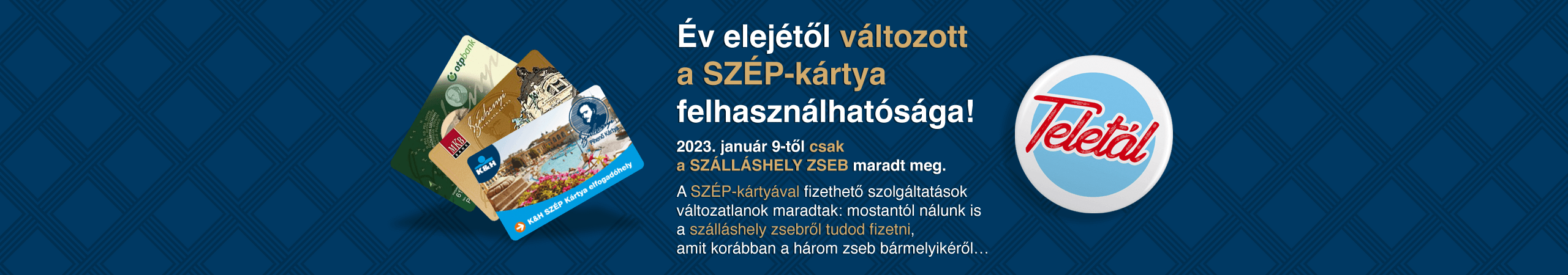 Most használd ki a szép kártyád adta lehetődésegeket!