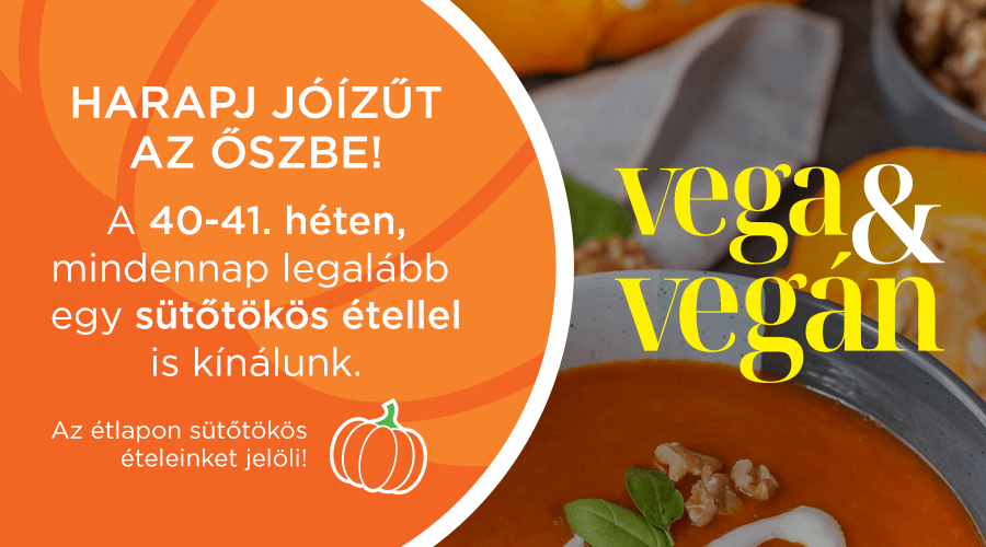 A 40-41. héten legalább egy sütőtökös étellel is kínálunk!