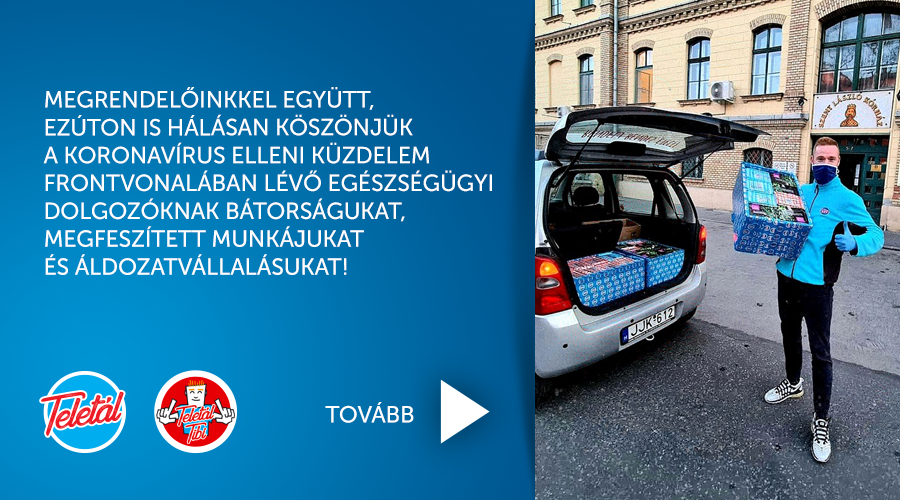 Megrendelőinkkel együtt ezúton is hálásan köszönjük a koronavírus elleni küzdelem frontvonalában lévő egészségügyi dolgozóknak bátorságukat, megfeszített munkájukat és áldozatvállalásukat.