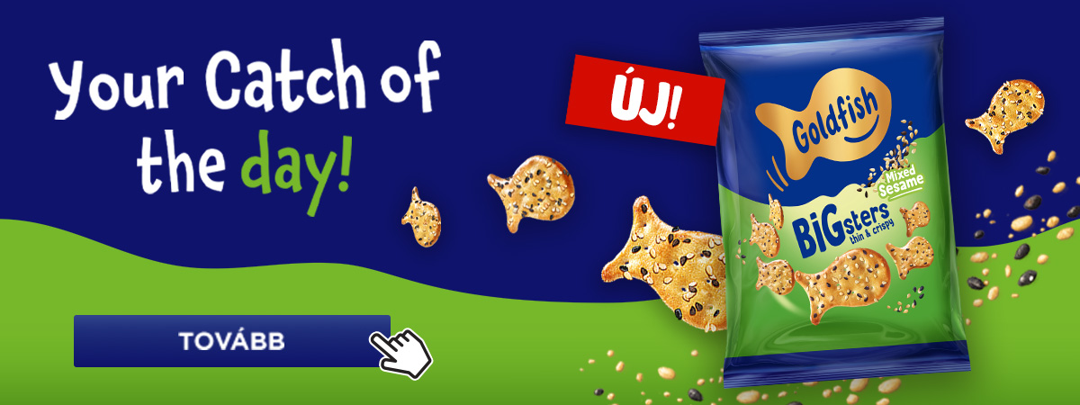 A jelölt termékekhez GoldFish BIGster terméket kapsz!